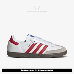 adidas samba og white red white brown authentic