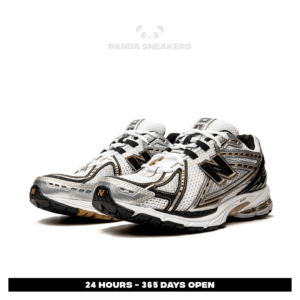 sepatu new balance 1906r white gold metallic sneakers authentic