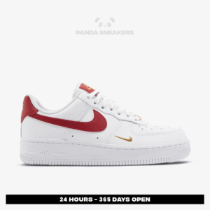 sepatu casual nike air force 1 low white gym red mini swoosh authentic