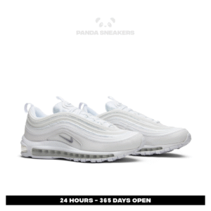 sepatu nike air max airmax 97 triple white allwhite sneakers authentic