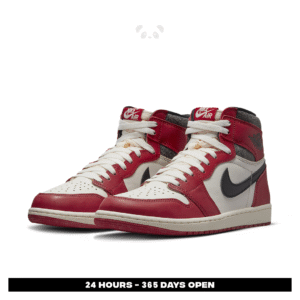 nike air jordan 1 high chicago lost and found 2022 red white black authentic