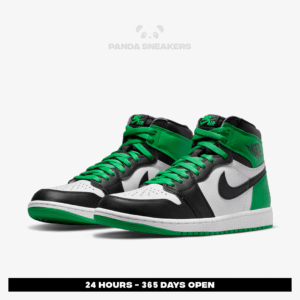 nike air jordan 1 retro high og lucky green white black authentic