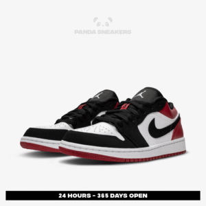air jordan 1 low black toe authentic