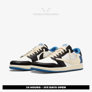 nike air jordan 1 low x travis scott x fragment blue white black authentic