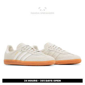 sepatu adidas samba og aluminum gum white sneakers authentic