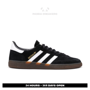 sepatu adidas handball spezial black white gum leather sneakers authentic