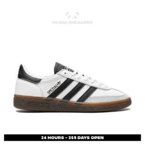 sepatu adidas handball spezial white black leather sneakers authentic