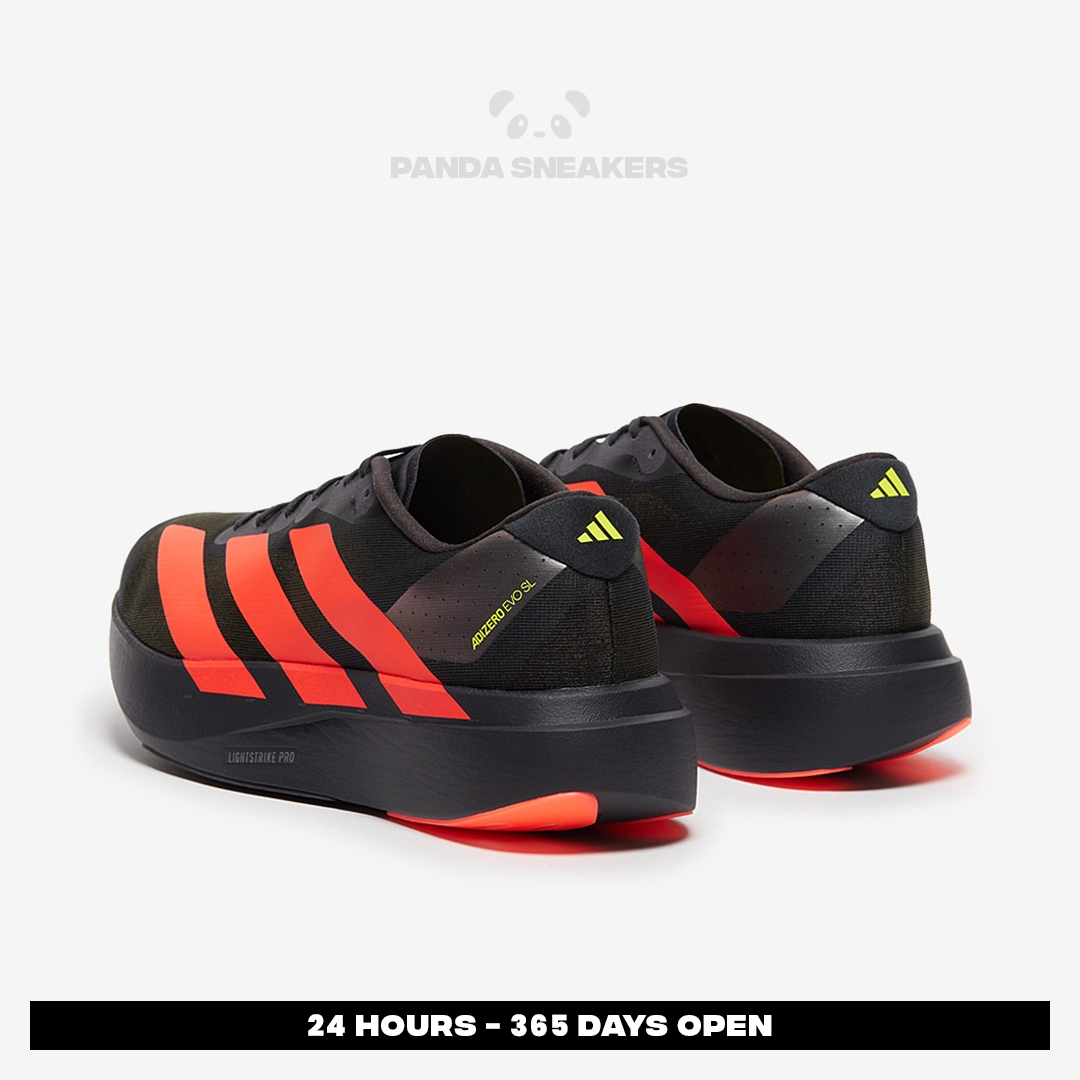 sepatu adizero evo sl black lucid red sneakers authentic sepatu adizero evo sl black lucid red sneakers authentic