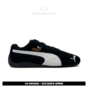 sepatu puma speedcat og black white gold sneakers authentic