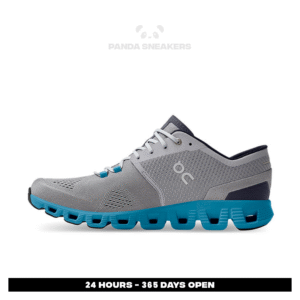 sepatu on running on cloud x2 alloy grey niagara blue sneakers authentic
