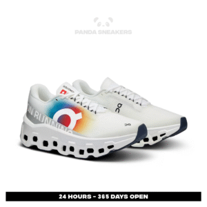 sepatu on running on cloudmonster 2 swiss olympic white orange rainbow sneakers authentic