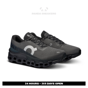sepatu on running on cloudmonster 2 asphalt iron black sneakers authentic