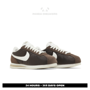 sepatu nike cortez baroque brown white sneakers authentic