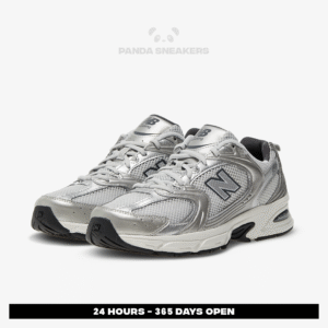 sepatu new balance 530 grey matter silver metallic sneakers authentic