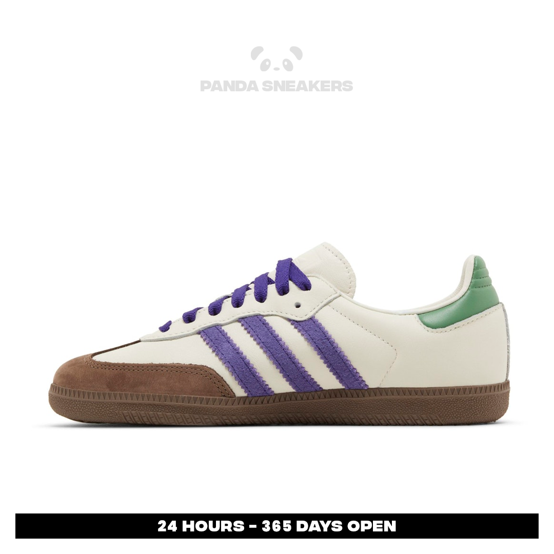 sepatu adidas samba og white collegiate purple green brown sneakers authentic sepatu adidas samba og white collegiate purple green brown sneakers authentic
