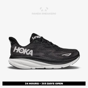 hoka one one hoka 1 clifton 9 wide black coreblack running road authentic