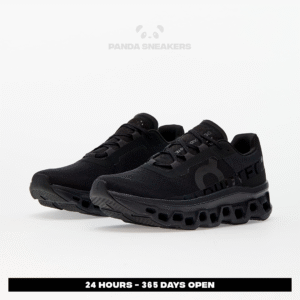 sepatu on running on cloudmonster allblack sneakers authentic