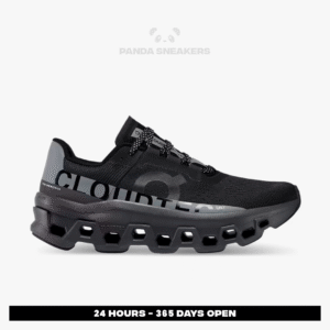 sepatu sneakers on running cloudmonster lumos black reflective authentic sneakers