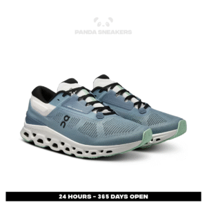 sepatu on running on cloudstratus 3 wash metal blue sneakers authentic