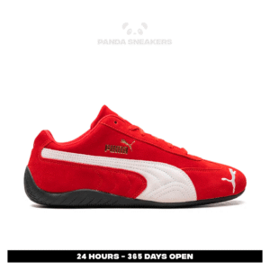 sepatu puma speedcat og red white suede sneakers authentic