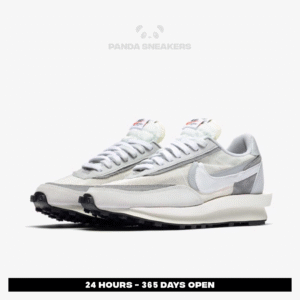 sepatu nike sacai ld waffle summit white grey sneakers authentic