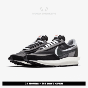 sepatu nike sacai ld waffle undercover black grey white sneakers authentic