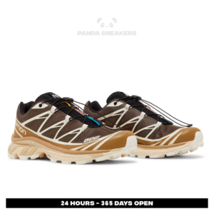 sepatu salomon xt6 recut wren kangaroo vanilla brown authentic