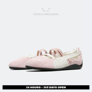 sepatu casual speedcat ballet white pink white sneakers authentic