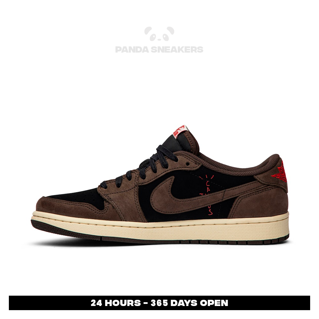 nike air jordan 1 low og x travis scott dark brown black white authentic nike air jordan 1 low og x travis scott dark brown black white authentic