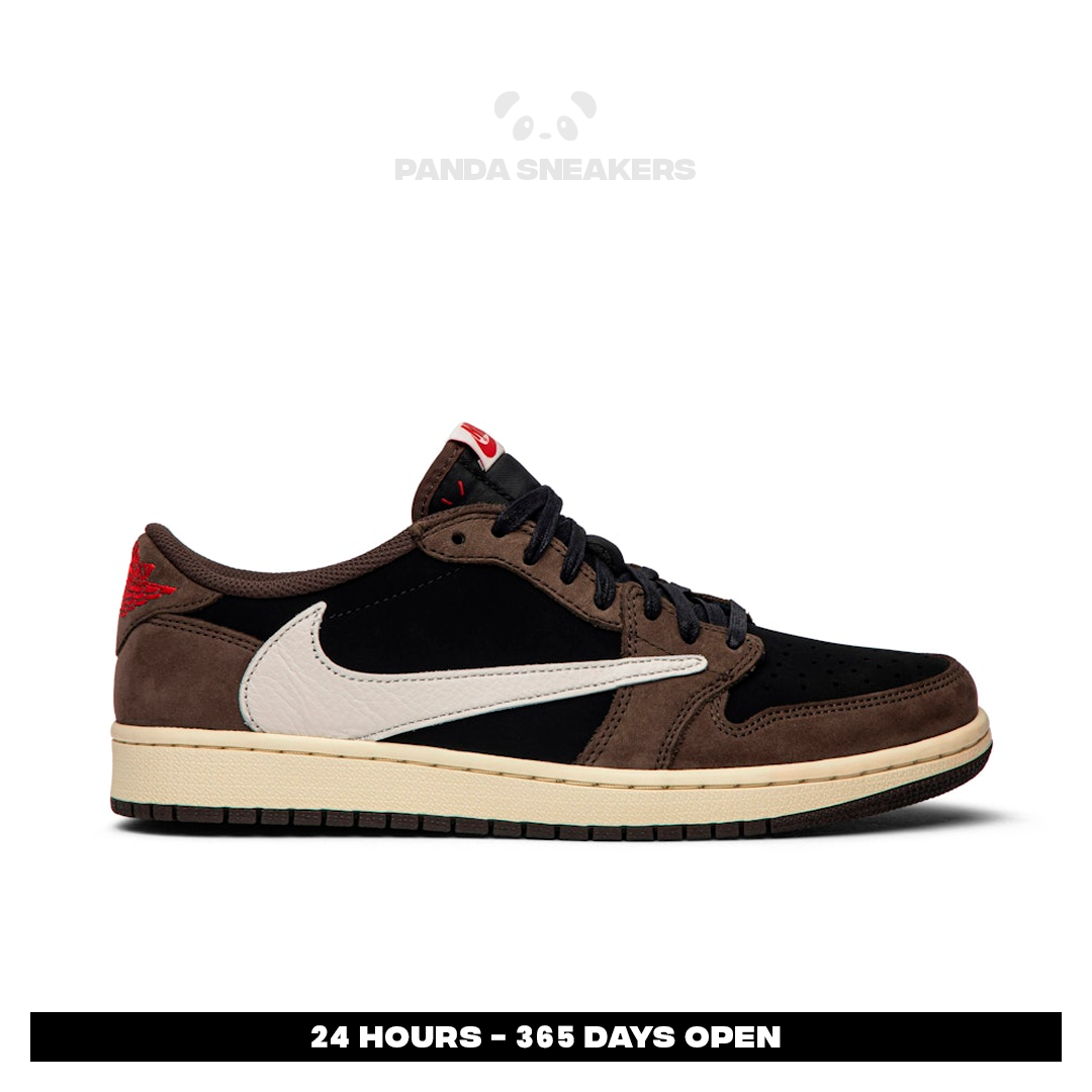 nike air jordan 1 low og x travis scott dark brown black white authentic nike air jordan 1 low og x travis scott dark brown black white authentic