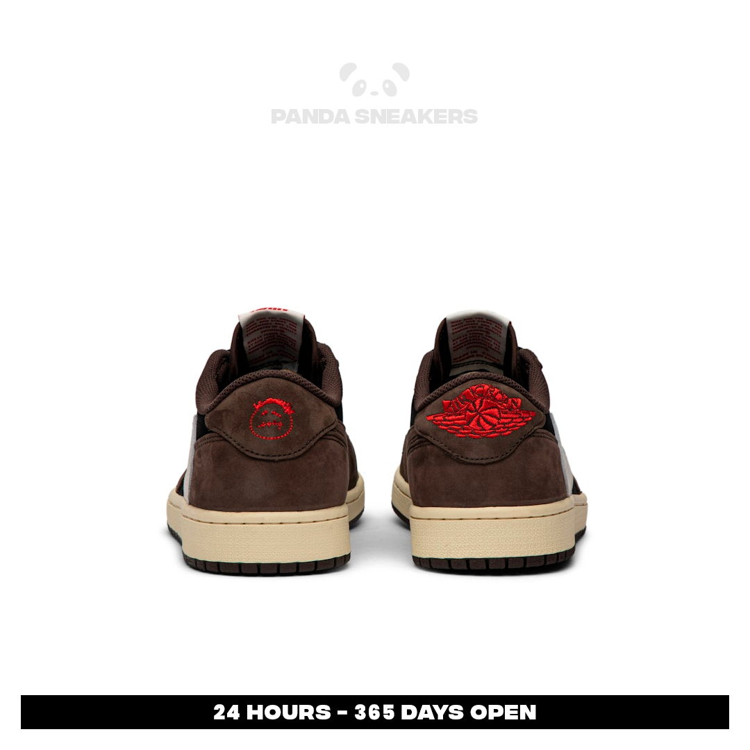 nike air jordan 1 low og x travis scott dark brown black white authentic nike air jordan 1 low og x travis scott dark brown black white authentic