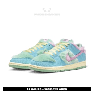 sepatu nike sb dunk low verdy visty blue enamel green sneakers authentic