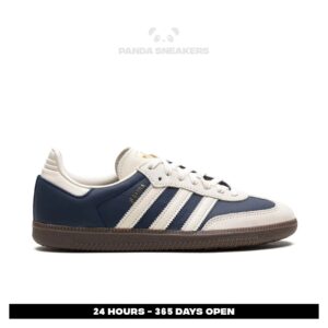 sepatu adidas samba og night indigo navy cream white gold sneakers authentic
