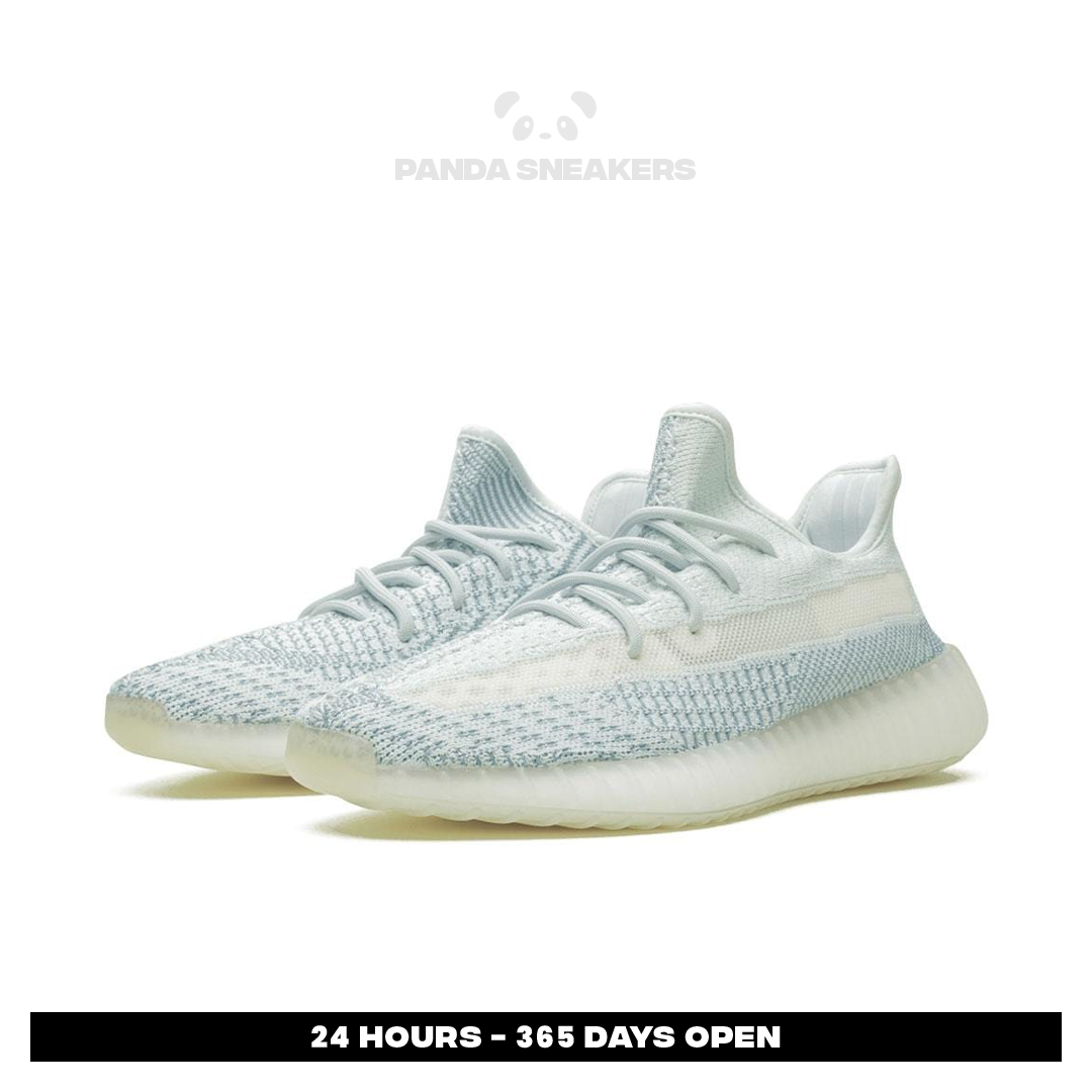 sepatu adidas yeezy 350 boost v2 cloud white blue sneakers authentic sepatu adidas yeezy 350 boost v2 cloud white blue sneakers authentic