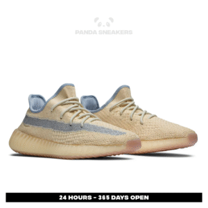 sepatu adidas yeezy 350 boost v2 linen cream sneakers authentic