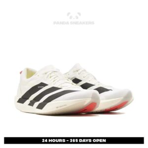 sepatu adidas adizero adios 9 cloud white core black sneakers authentic