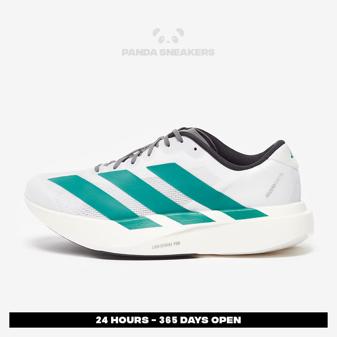 sepatu adidas adizero evo sl white pure teal sneakers authentic sepatu adidas adizero evo sl white pure teal sneakers authentic
