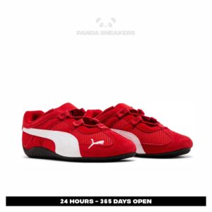 sepatu puma speedcat go red white sneakers authentic