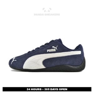 sepatu puma speedcat og navy warm white sneakers authentic