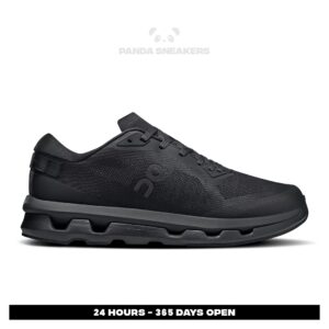 sepatu on cloudzone all black eclipse sneakers casual olahraga wanita pria outdoor indoor
