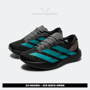 sepatu adidas adizero evo sl black pure teal sneakers authentic