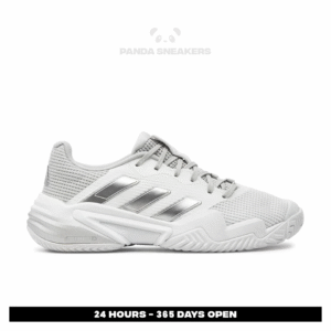 sepatu adidas barricade 13 cloud white core black grey one sneakers authentic