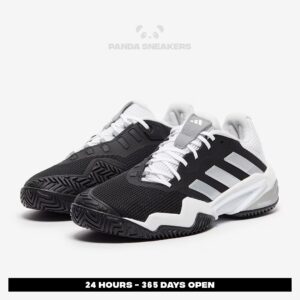 sepatu adidas barricade 13 core black cloud white grey three sneakers authentic