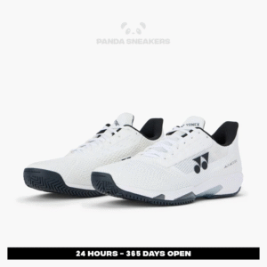 sepatu yonex power cushion ad accel clay white black sneakers authentic