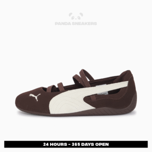 sepatu puma speedcat ballet suede cafe dark chocolate warm white casual women sneakers sepatu kasual wanita