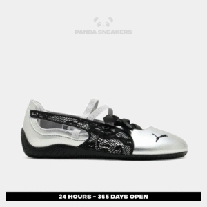 sepatu puma speedcat ballet lace silver black casual women shoes sepatu kasual wanita
