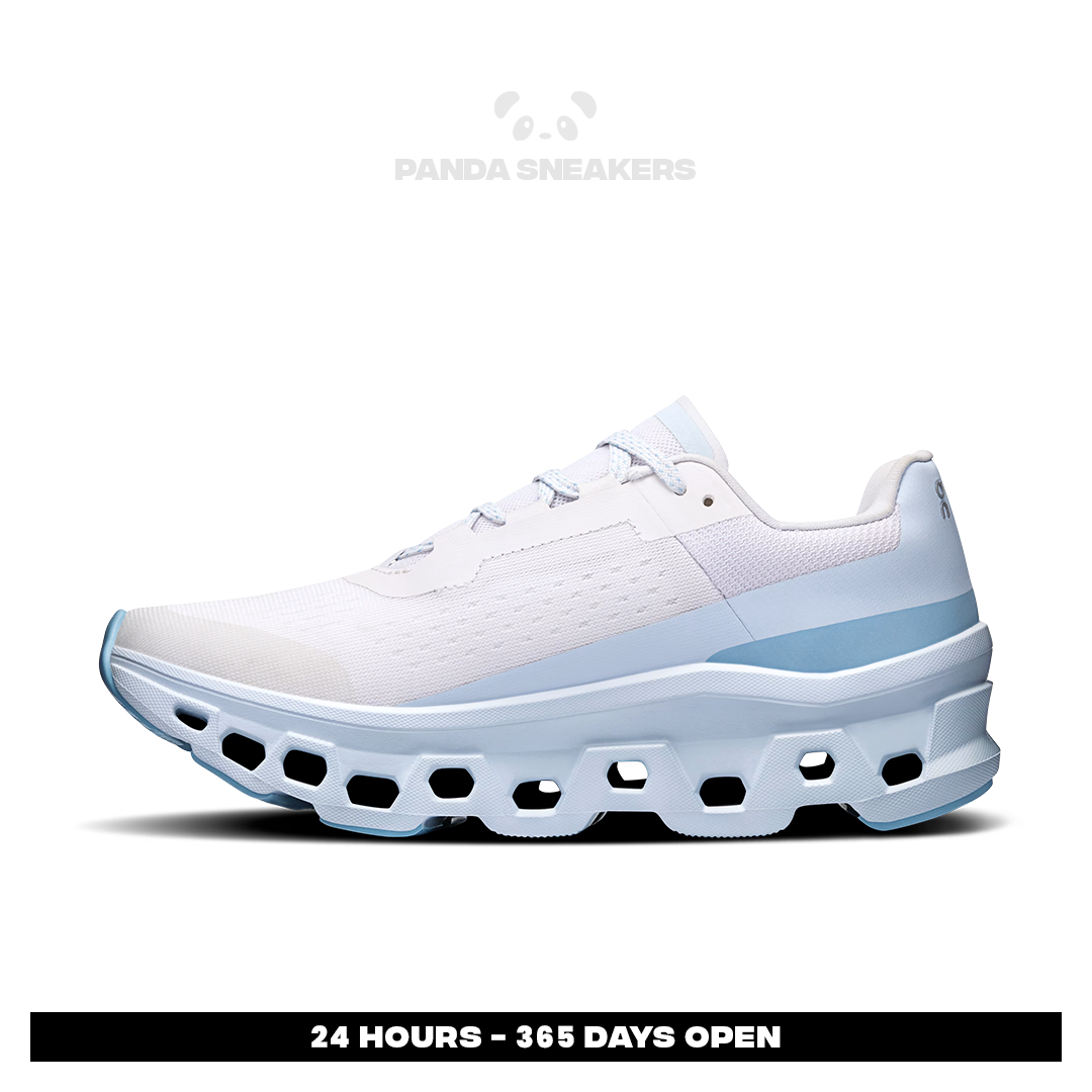 sepatu on cloudmonster frost wash blue unisex running sneakers pria wanita sepatu lari olahraga gym sepatu on cloudmonster frost wash blue unisex running sneakers pria wanita sepatu lari olahraga gym