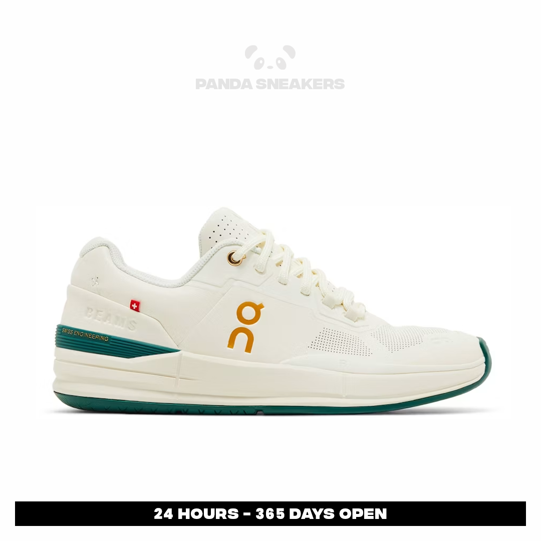 sepatu on cloud on the roger pro beams ivory evergreen unisex sport sneakers pria wanita sepatu olahraga gym padel sepatu on cloud on the roger pro beams ivory evergreen unisex sport sneakers pria wanita sepatu olahraga gym padel