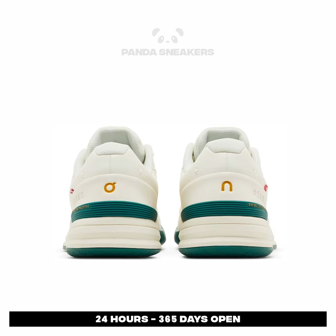 sepatu on cloud on the roger pro beams ivory evergreen unisex sport sneakers pria wanita sepatu olahraga gym padel sepatu on cloud on the roger pro beams ivory evergreen unisex sport sneakers pria wanita sepatu olahraga gym padel