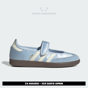 sepatu adidas samba jane crystal sky cream white blue women casual sneakers wanita sepatu kasual